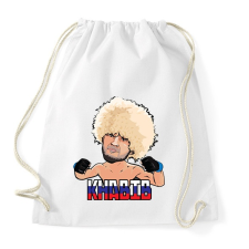 PRINTFASHION Nurmagomedov - Sportzsák, Tornazsák - Fehér tornazsák