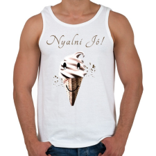 PRINTFASHION nyalni jó - Férfi atléta - Fehér atléta, trikó