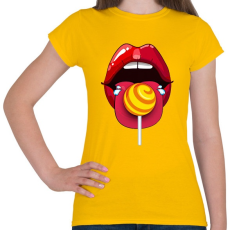 PRINTFASHION Nyalóka - Női póló - Sárga