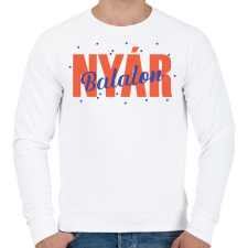PRINTFASHION Nyár - Balaton - Férfi pulóver - Fehér férfi pulóver, kardigán