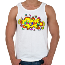 PRINTFASHION Nyár - Férfi atléta - Fehér atléta, trikó