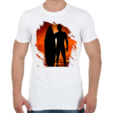 PRINTFASHION Nyár - Férfi póló - Fehér férfi póló