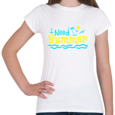 PRINTFASHION NYÁR - Női póló - Fehér női póló