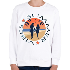 PRINTFASHION Nyár - summer vibes - Gyerek pulóver - Fehér