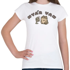 PRINTFASHION Nyár van Cica - Női póló - Fehér