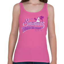 PRINTFASHION Nyári buli - Női atléta - Rózsaszín női trikó