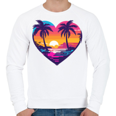 PRINTFASHION Nyári hangulat  - Férfi pulóver - Fehér