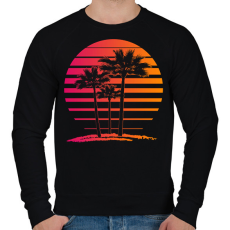 PRINTFASHION nyári hangulat  - Férfi pulóver - Fekete