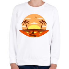 PRINTFASHION nyári hangulat  - Gyerek pulóver - Fehér gyerek pulóver, kardigán