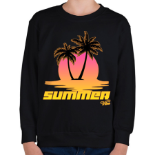PRINTFASHION Nyári hangulat  - Gyerek pulóver - Fekete gyerek pulóver, kardigán