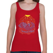 PRINTFASHION Nyári hangulat - Női atléta - Cseresznyepiros női trikó