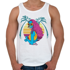 PRINTFASHION Nyári hangulat - Summer vibe - Férfi atléta - Fehér