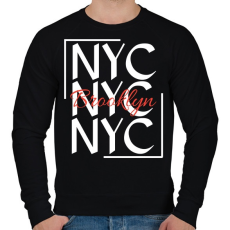 PRINTFASHION NYC Brooklyn  - Férfi pulóver - Fekete