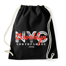 PRINTFASHION NYC  Brooklyn - Sportzsák, Tornazsák - Fekete tornazsák