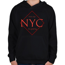 PRINTFASHION NYC - Gyerek kapucnis pulóver - Fekete gyerek pulóver, kardigán