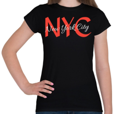 PRINTFASHION Nyc - Női póló - Fekete