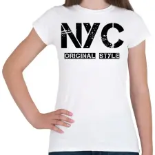 PRINTFASHION NYC ORIGINAL STYLE  - Női póló - Fehér női póló