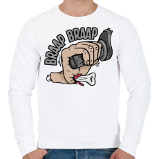 PRINTFASHION Nyélgáz! - Férfi pulóver - Fehér