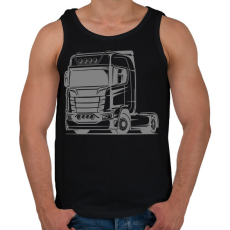 PRINTFASHION Nyergesvontató - Férfi atléta - Fekete