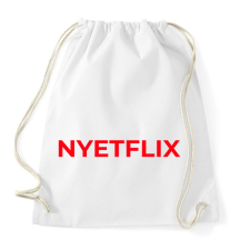 PRINTFASHION NYETFLIX - Sportzsák, Tornazsák - Fehér tornazsák