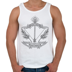 PRINTFASHION Nyilas - Férfi atléta - Fehér