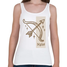 PRINTFASHION Nyilas horoszkóp - Női atléta - Fehér