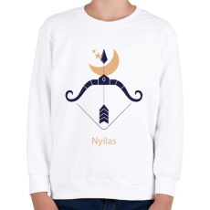 PRINTFASHION Nyilas minta - Gyerek pulóver - Fehér