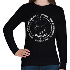 PRINTFASHION Nyilas tulajdonságok - Női pulóver - Fekete