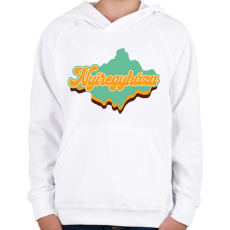 PRINTFASHION Nyíregyháza  - Gyerek kapucnis pulóver - Fehér