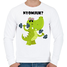 PRINTFASHION Nyomjuk - Férfi pulóver - Fehér férfi pulóver, kardigán
