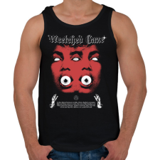 PRINTFASHION Nyomorult tekintet - Okkult Design - Férfi atléta - Fekete női trikó