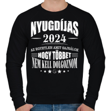 PRINTFASHION Nyugdijas lettem - Férfi pulóver - Fekete férfi pulóver, kardigán