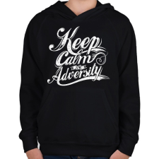 PRINTFASHION Nyugi a balsorsban is.  - Gyerek kapucnis pulóver - Fekete gyerek pulóver, kardigán