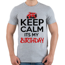 PRINTFASHION Nyugi, ez az én születésnapom - Férfi póló - Sport szürke férfi póló