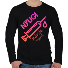 PRINTFASHION Nyugi nővér vagyok  - Férfi hosszú ujjú póló - Fekete férfi póló