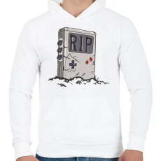 PRINTFASHION Nyugodj békében - Férfi kapucnis pulóver - Fehér