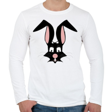 PRINTFASHION nyúl - Férfi hosszú ujjú póló - Fehér