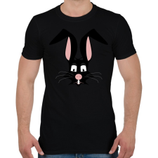 PRINTFASHION nyúl - Férfi póló - Fekete férfi póló