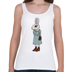 PRINTFASHION Nyúl lány - Női atléta - Fehér