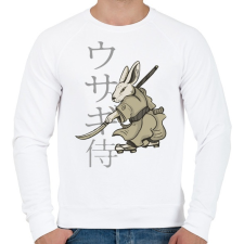 PRINTFASHION Nyúl Ninja - Férfi pulóver - Fehér férfi pulóver, kardigán