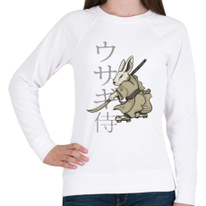 PRINTFASHION Nyúl Ninja - Női pulóver - Fehér