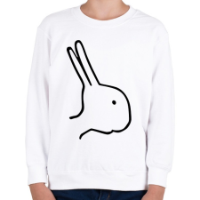 PRINTFASHION Nyúl vagy kacsa? - Gyerek pulóver - Fehér gyerek pulóver, kardigán