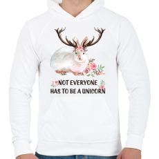 PRINTFASHION Nyúltilop - Férfi kapucnis pulóver - Fehér