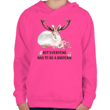 PRINTFASHION Nyúltilop - Gyerek kapucnis pulóver - Fukszia gyerek pulóver, kardigán