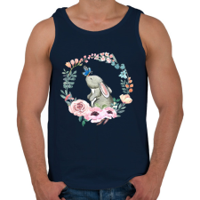 PRINTFASHION Nyuszi - Férfi atléta - Sötétkék atléta, trikó