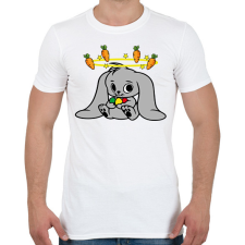 PRINTFASHION nyuszi - Férfi póló - Fehér férfi póló