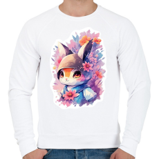 PRINTFASHION Nyuszi - Férfi pulóver - Fehér