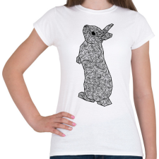 PRINTFASHION Nyuszi - Női póló - Fehér női póló