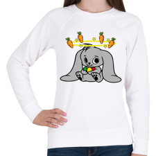 PRINTFASHION nyuszi - Női pulóver - Fehér női pulóver, kardigán