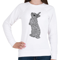 PRINTFASHION Nyuszi - Női pulóver - Fehér